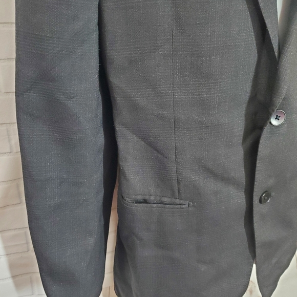 Theory Black Virgin Wool Blazer Suit Jacket - Picture 3 of 10